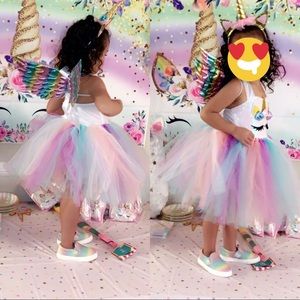 Unicorn birthday dress for girls